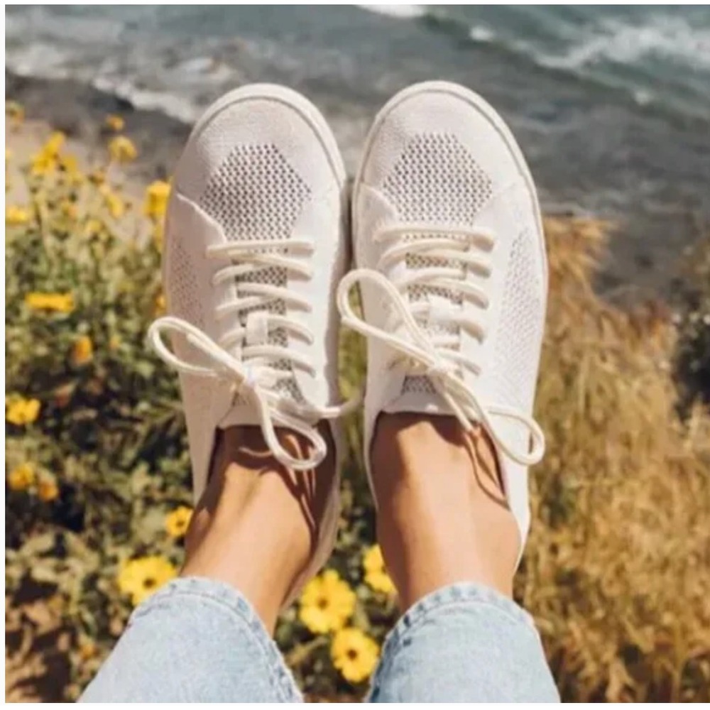 Soludos Womens Ashore Mesh Sneakers 6 White Travel Beach Vacation Casual NEW